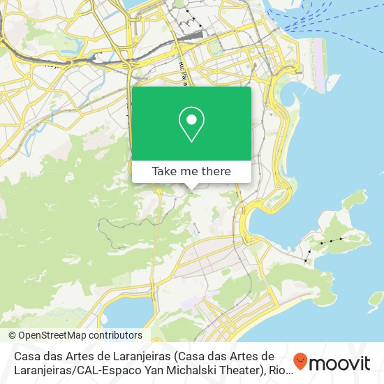 Casa das Artes de Laranjeiras (Casa das Artes de Laranjeiras / CAL-Espaco Yan Michalski Theater) map