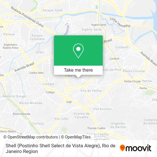 Shell (Postinho Shell Select de Vista Alegre) map