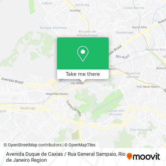 Avenida Duque de Caxias / Rua General Sampaio map