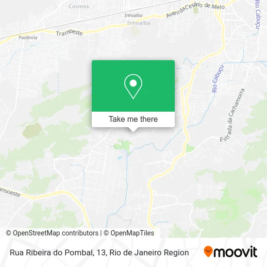 Rua Ribeira do Pombal, 13 map