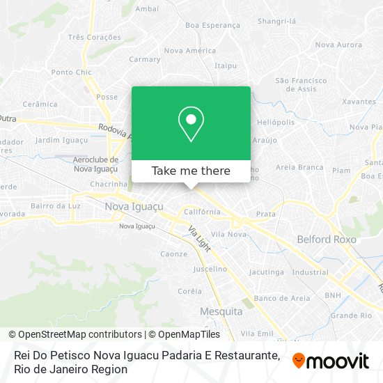 Rei Do Petisco Nova Iguacu Padaria E Restaurante map