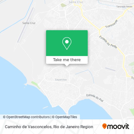 Mapa Caminho de Vasconcelos