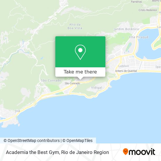 Mapa Academia the Best Gym