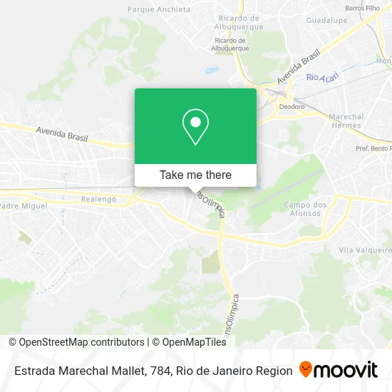 Estrada Marechal Mallet, 784 map