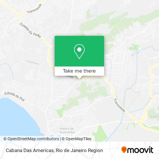 Cabana Das Americas map