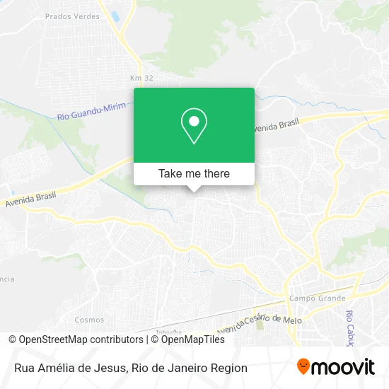 Rua Amélia de Jesus map