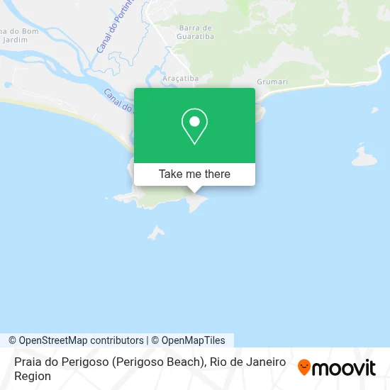 Praia do Perigoso (Perigoso Beach) map