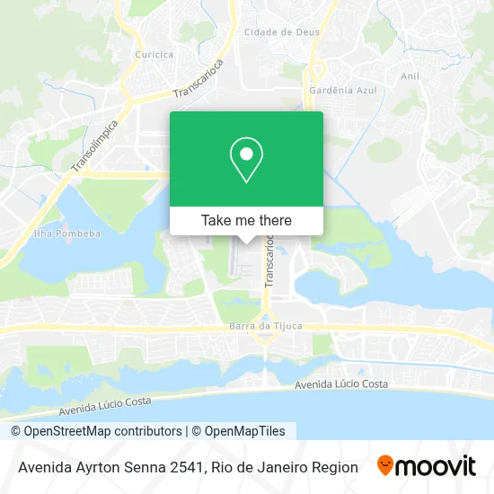 Avenida Ayrton Senna 2541 map