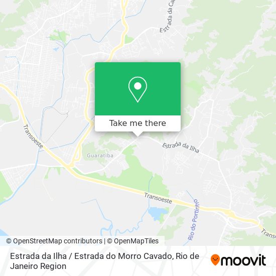 Mapa Estrada da Ilha / Estrada do Morro Cavado