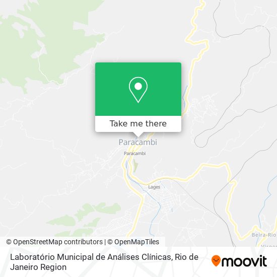 Laboratório Municipal de Análises Clínicas map