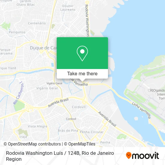 Rodovia Washington Luís / 124B map