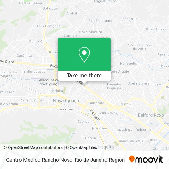 Mapa Centro Medico Rancho Novo