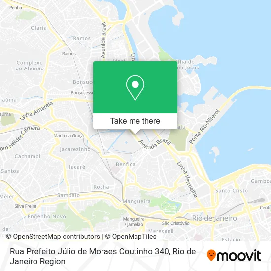 Rua Prefeito Júlio de Moraes Coutinho 340 map