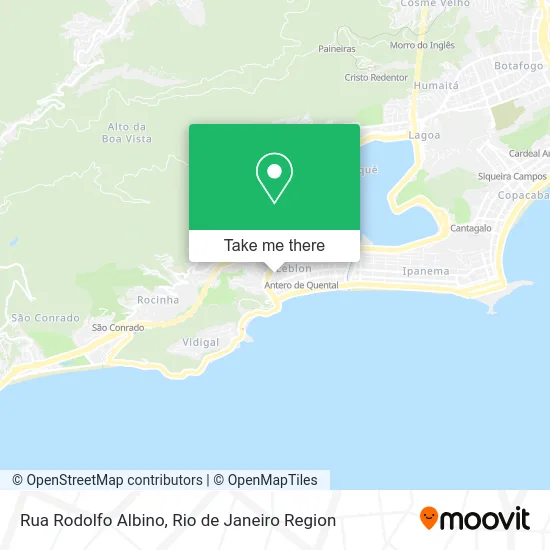 Rua Rodolfo Albino map