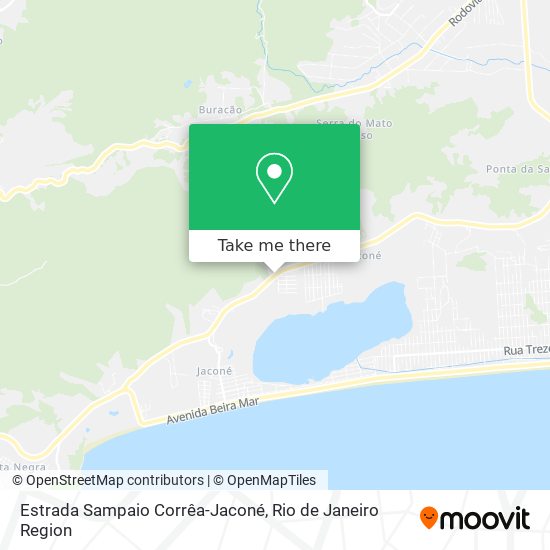 Estrada Sampaio Corrêa-Jaconé map