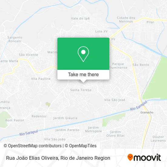 Rua João Elias Oliveira map