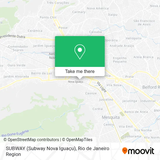 SUBWAY (Subway Nova Iguaçu) map