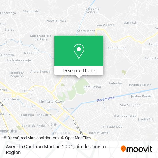 Avenida Cardoso Martins 1001 map