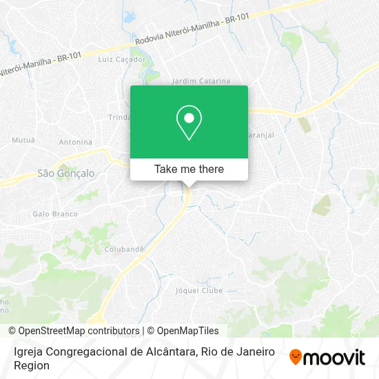 Igreja Congregacional de Alcântara map