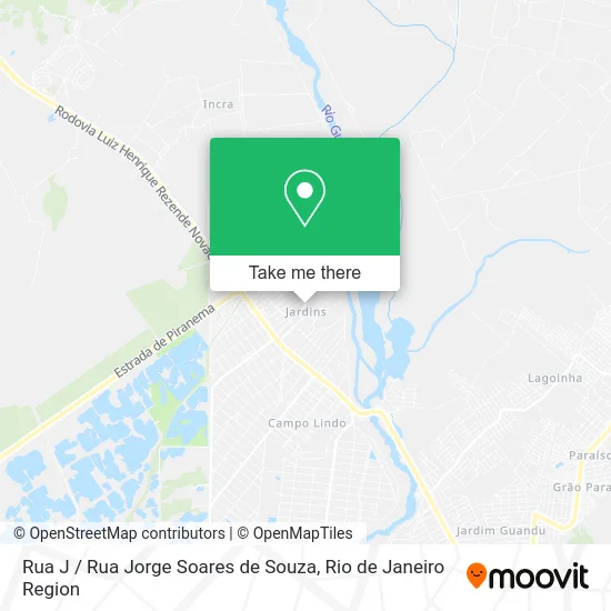 Rua J / Rua Jorge Soares de Souza map