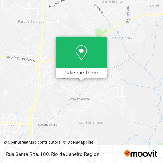 Mapa Rua Santa Rita, 100