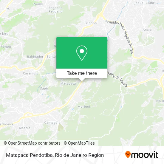 Matapaca Pendotiba map