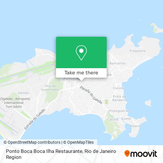 Mapa Ponto Boca Boca Ilha Restaurante