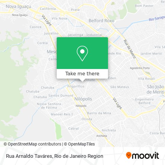 Mapa Rua Arnaldo Taváres