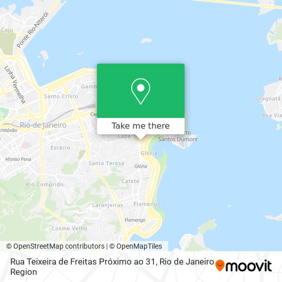 Mapa Rua Teixeira de Freitas Próximo ao 31