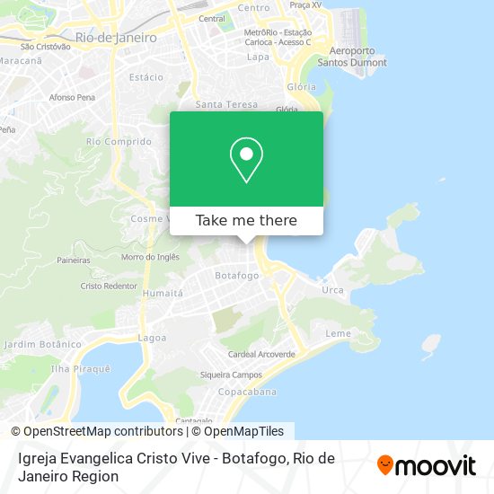 Igreja Evangelica Cristo Vive - Botafogo map