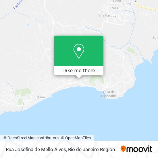 Rua Josefina de Mello Alves map