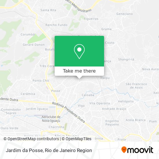 Jardim da Posse map