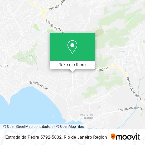 Estrada da Pedra 5792-5832 map