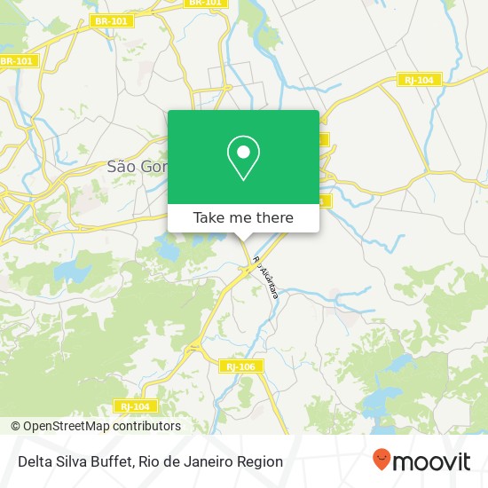 Delta Silva Buffet map