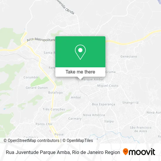 Rua Juventude Parque Amba map