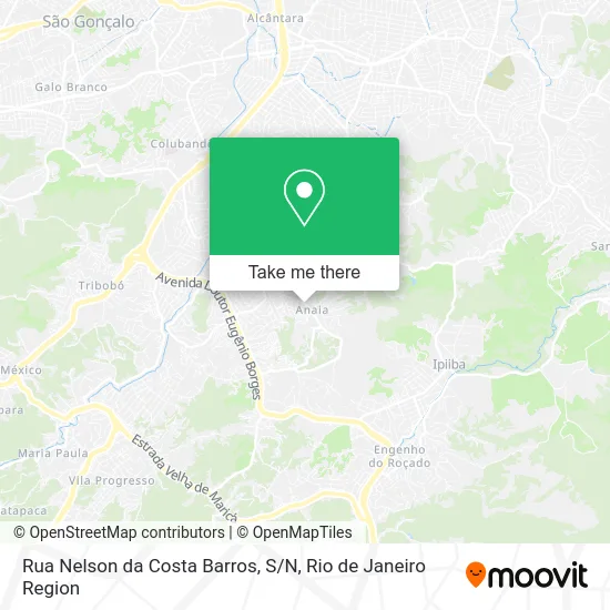 Rua Nelson da Costa Barros, S / N map