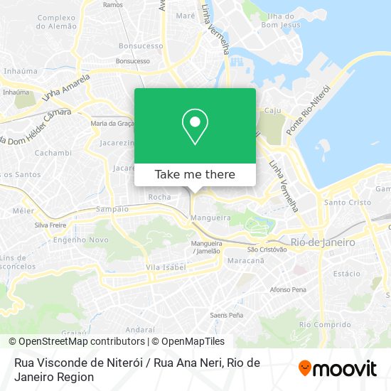 Mapa Rua Visconde de Niterói / Rua Ana Neri