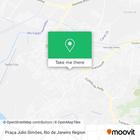 Mapa Praça Julio Simões