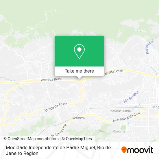 Mocidade Independente de Padre Miguel map
