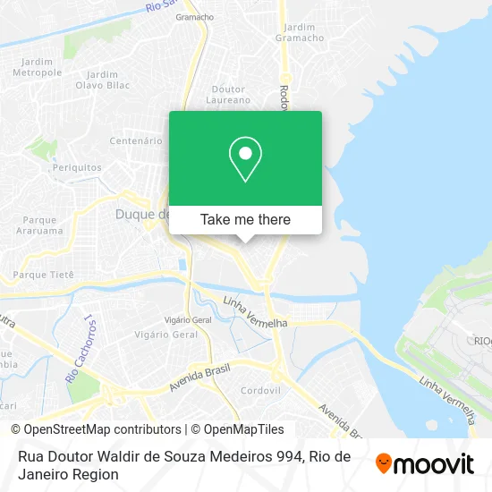 Rua Doutor Waldir de Souza Medeiros 994 map