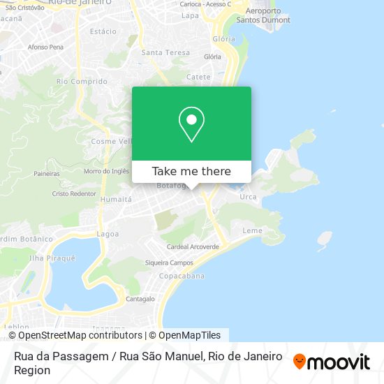 Mapa Rua da Passagem / Rua São Manuel