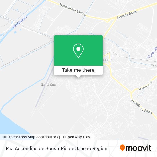 Mapa Rua Ascendino de Sousa