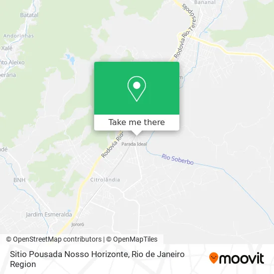 Sitio Pousada Nosso Horizonte map