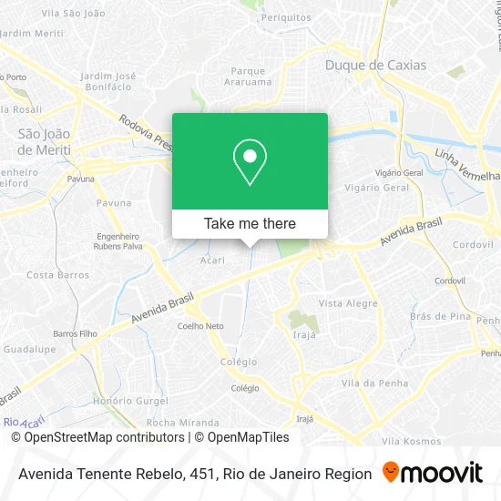 Avenida Tenente Rebelo, 451 map