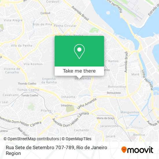 Mapa Rua Sete de Setembro 707-789