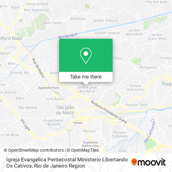 Igreja Evangelica Pentecostal Ministerio Libertando Os Cativos map