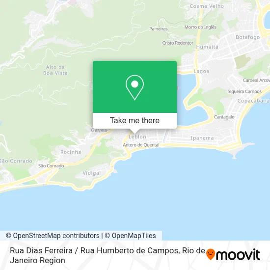 Rua Dias Ferreira / Rua Humberto de Campos map