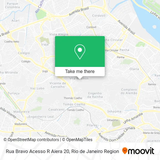 Rua Bravo Acesso R Aiera 20 map