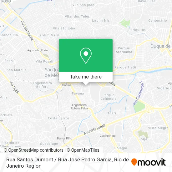 Rua Santos Dumont / Rua José Pedro Garcia map