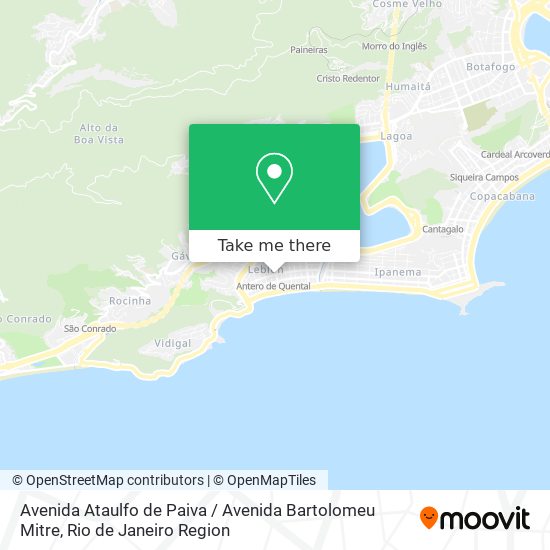 Avenida Ataulfo de Paiva / Avenida Bartolomeu Mitre map